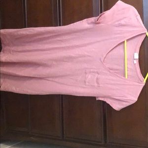 Pink T-shirt dress gap
